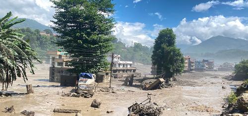 Flash Flooding in Nuwakot District, Nepal.
