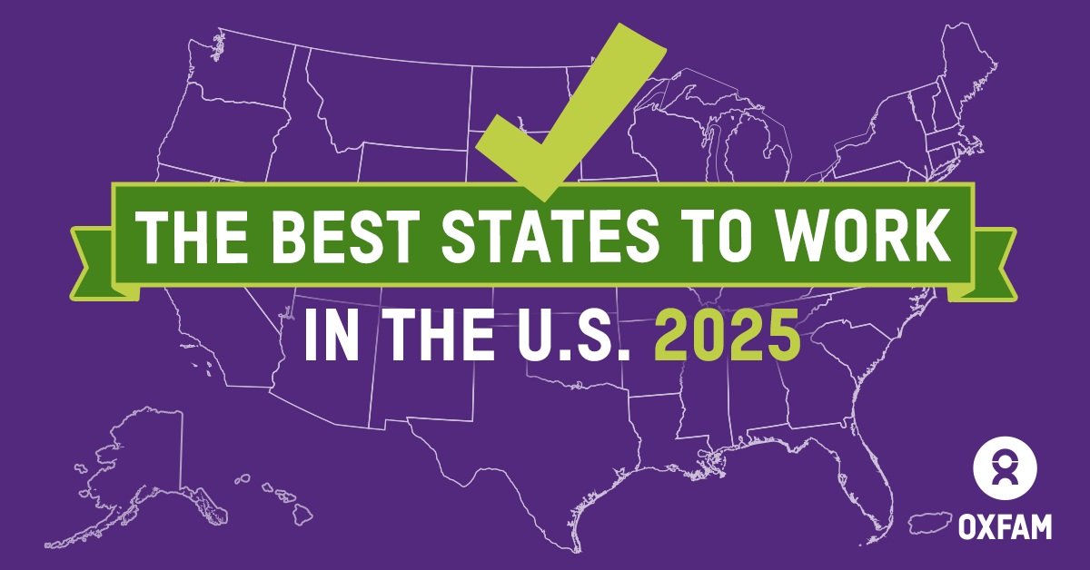  The Best States to Work in the US 2025 overlaying a map of USA 