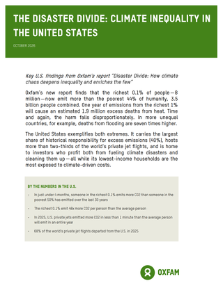 Disaster Divide in the US Brief cover