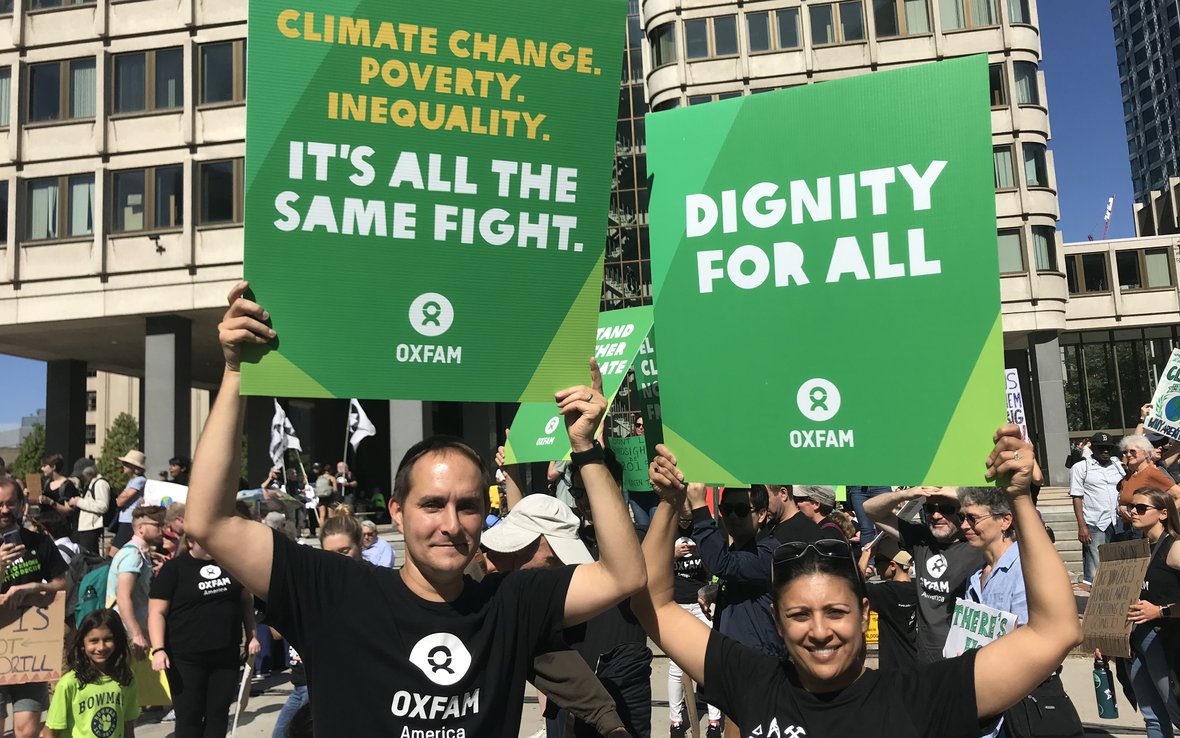 Oxfam Climate Protest