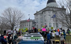 April 2025 rally in Augusta, Maine