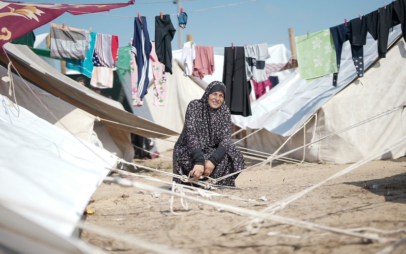 RS364079_UNRWA Tents Camp in South Gaza-lpr