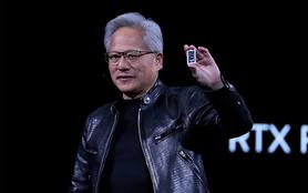 Nvidia CEO Jensen Huang delivers a speech during the Computex 2026 exhibition in Taipei, Taiwan.